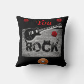 かわいい　あなたはロック　ギター　クッション クッション (裏面)