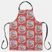 かわいい「あなたは一つメロン」かわいいスイカプリン エプロン (正面)