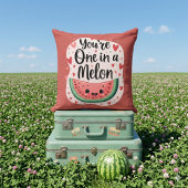 かわいい「あなたは一つメロン」かわいいスイカプリン クッション