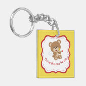 かわいい「あなたは私のためのもの」と「私はあなたを愛している」 キーホルダー (正面左)