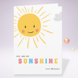 かわいい あなたは私の太陽 イラスト太陽 カード