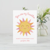 かわいい あなたは私の太陽 子供教室バレンタイン シーズンカード (スタンド正面)