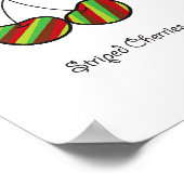 かわいい いたずらっ子 チェリー 双子 ぬいぐるみ アート プリント (角)