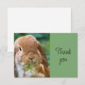 かわいい うさぎ 動物 ペット サンクスギッズ サンキューカード (正面/裏面)