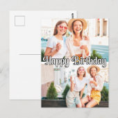 かわいい おしゃれ オーダーメイド 2枚組 テンプレート 誕生日 ポストカード (正面/裏面)