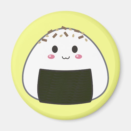 かわいい「おにぎり」 マグネット (正面)