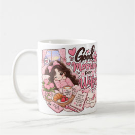 かわいい「おはよう愛する妻へ」コーヒーマグカップ コーヒーマグカップ