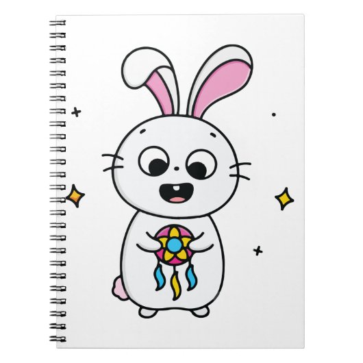 かわいい&おもしろいうさぎ ノートブック (正面)
