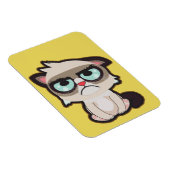 かわいい、おもしろいおもしろい、グリム猫フレックス画像マグネット マグネット (右側)