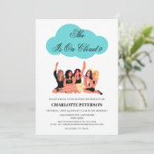 かわいい&おもしろいクラウド9ブライダルシャワー 招待状 (スタンド正面)