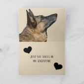 かわいい&おもしろいジャーマンシェパードバレンタインデーカード シーズンカード (内部)