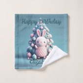 かわいい,おもしろいバニー,かわいいスタイル バスタオルセット (ウォッシュタオル)