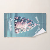 かわいい,おもしろいバニー,かわいいスタイル バスタオルセット (ハンドタオル)