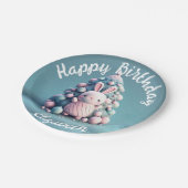 かわいい，おもしろいバニー，かわいいスタイル ペーパープレート (アングル)