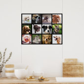 かわいい&おもしろい犬フォトコラージュのポスター1 ポスター (キッチン)