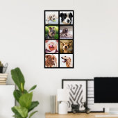 かわいい&おもしろい犬フォトコラージュのポスター2 ポスター (ホームオフィス)