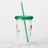 かわいい&おもしろい犬名前をカスタムするタンブラー アクリルタンブラー (左)