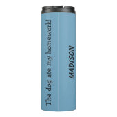 かわいい&おもしろい犬名前をカスタムする、文字&カラー タンブラー (裏面)