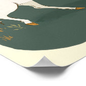 かわいい&おもしろい遊ホワイトユニコーンの子供たち ポスター (角)