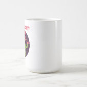 かわいい おもしろい かわいい 幸せな カエル 笑顔 コーヒーマグカップ (中央)