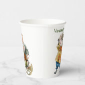 かわいい,おもしろい,シンプルクリスマスマウスの雪カスタム 紙コップ (右)