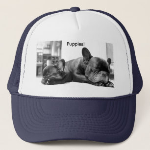 かわいい おもしろい Bulldog Puppies Trucker Hat キャップ