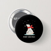 かわいい おもしろ ユニーク クリスマス ラーベア S 缶バッジ (正面&裏面)