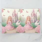 かわいい お姫様 パステルピンクのプリンセス カード (内部)