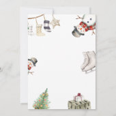 かわいい お気に入りのもの＆交換 クリスマスギフト 招待状 (裏面)