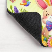 かわいい&お洒落カラフルイースターバニー マウスパッド (コーナー)