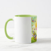 かわいい&お洒落カラフルイースターバニー マグカップ (左)