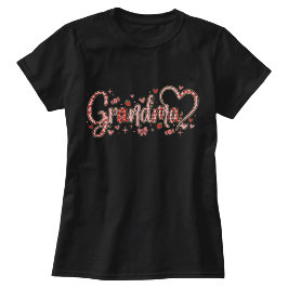 かわいい、お茶目で温かいおばあちゃんTシャツ Tシャツ