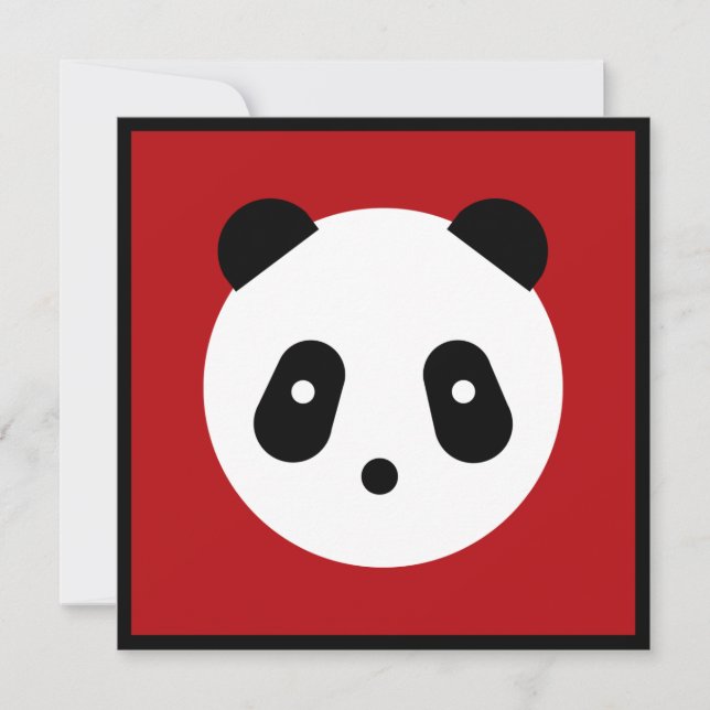 かわいい～かわいいパンダ顔 (正面)