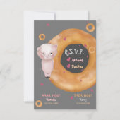 かわいい「かわいい子豚」 | "愛とベーグル" 出欠カード (正面)