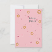 かわいい「かわいい子豚」 | "愛とベーグル" 出欠カード (裏面)