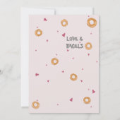 かわいい「かわいい子豚」 | "愛とベーグル" 招待状 (裏面)