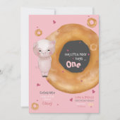 かわいい「かわいい子豚」 | "愛とベーグル" 招待状 (正面)