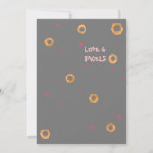 かわいい「かわいい子豚」 | "愛とベーグル" 招待状 (裏面)