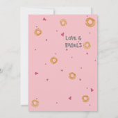 かわいい「かわいい子豚」 | "愛とベーグル" 招待状 (裏面)