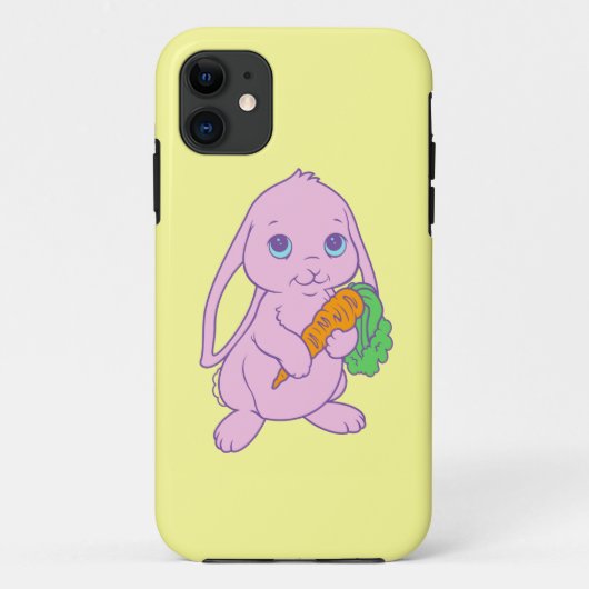 かわいい かわいい カートゥーン うさぎ 兎 人参 Case-Mate iPhoneケース (裏面)