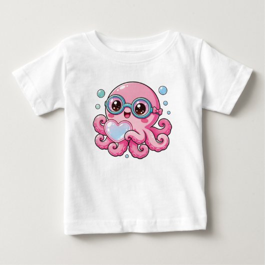 かわいい+かわいい ベビーTシャツ (正面)