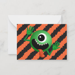かわいい こども ハロウィン 宇宙人 ノートカード