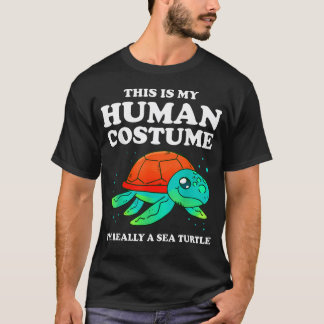 かわいい これは私の飼い主です 私は本当はウミガメです Tシャツ