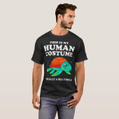 かわいい これは私の飼い主です 私は本当はウミガメです Tシャツ (正面フル)