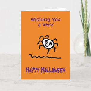 かわいい こわい くも ハロウィン カード