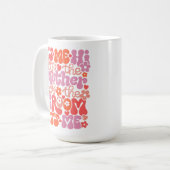 かわいい「こんにちは、私は新郎の母」マグカップ コーヒーマグカップ (正面左)