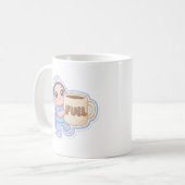 かわいい+ちびナース+巨大コーヒー給油マグ コーヒーマグカップ (正面左)
