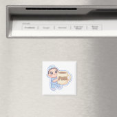 かわいい+ちびナース+巨大コーヒー+フューエル マグネット (インサイチュ (食洗機))