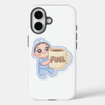 かわいい+ちびナース+巨大コーヒー+燃料