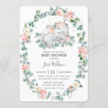 かわいい ねむねむ 象さん 緑の 赤ちゃんの お披露目 女の子